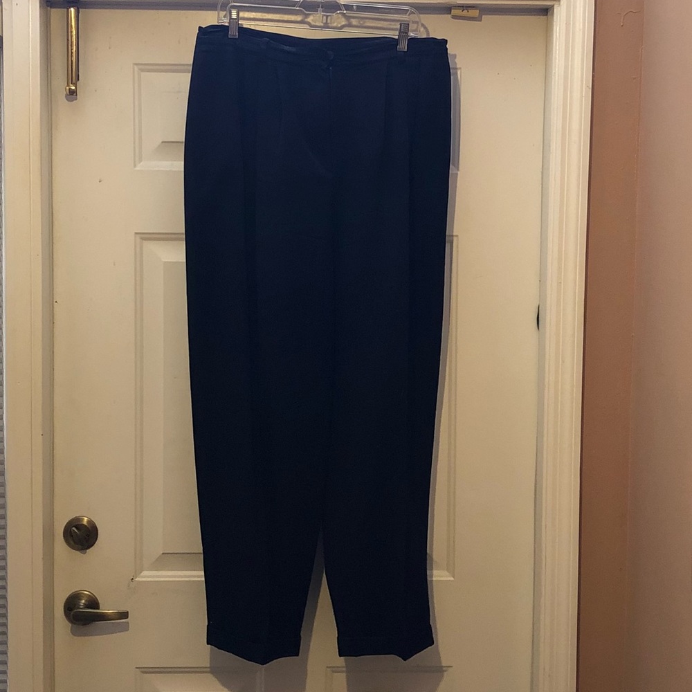 Jones New York Navy Wool Trouser